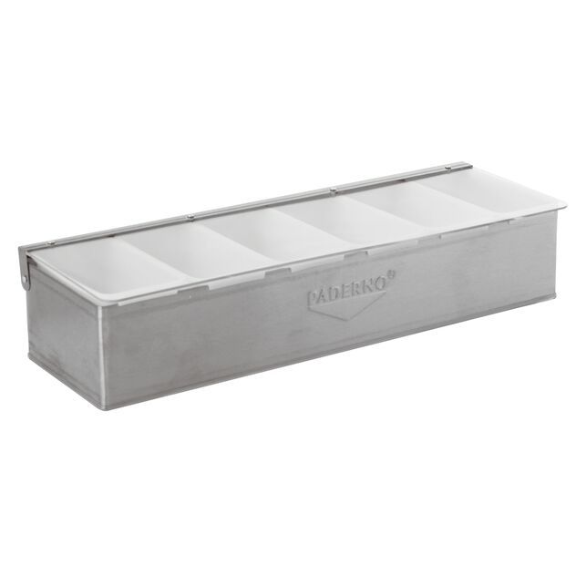 6-Compartment Condiment Holder 47 x 16 cm - Paderno