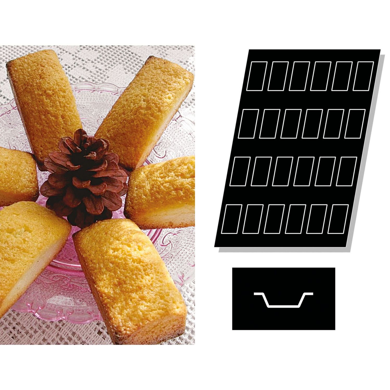 Flexipan Multiple Mold Financiers - Paderno