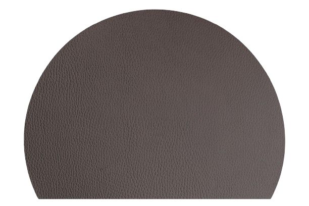 Semi - Circular Placemat 42 cm Dark Brown - Lioness