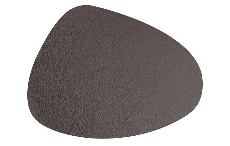 Drop - Shaped Placemat 43 x 33 cm Dark Brown - Lioness