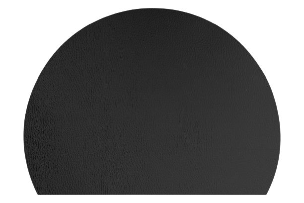 Semi - Circular Placemat 42 cm Black - Lioness