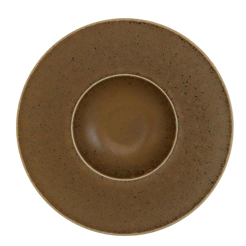 Pasta bowl 29 cm Saturno Grumpy Brown porcelain for horeca use