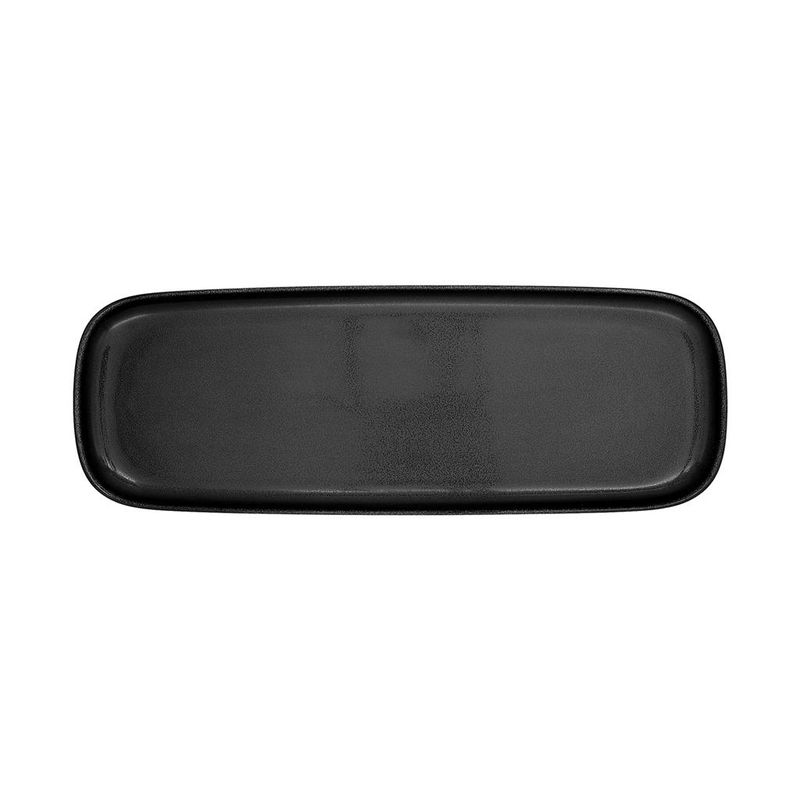 31x13 cm Nero Universal Angry porcelain plate for professional horeca use
