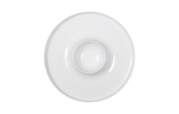 Tasting plate 24 cm Costa Verde Universal porcelain for horeca use