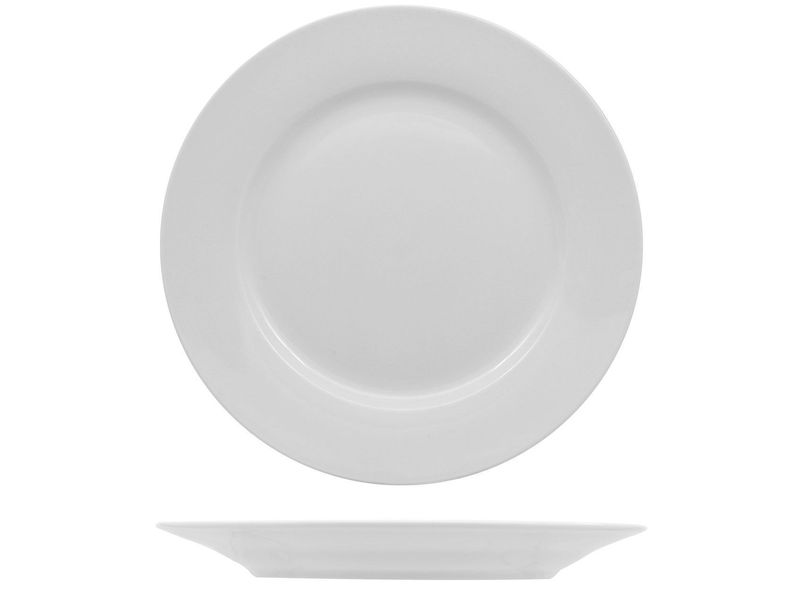 Flat Plate 27 cm Major Style White - Lioness