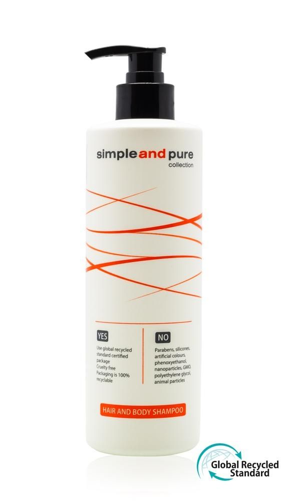 Shampoo for Hair and Body 450 ml Simple and Pure - Tirolix