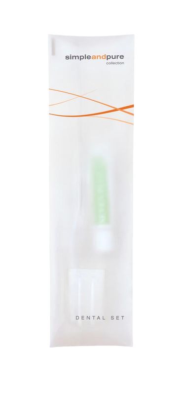 Oral Hygiene Set in Simple and Pure Pouch - Tirolix