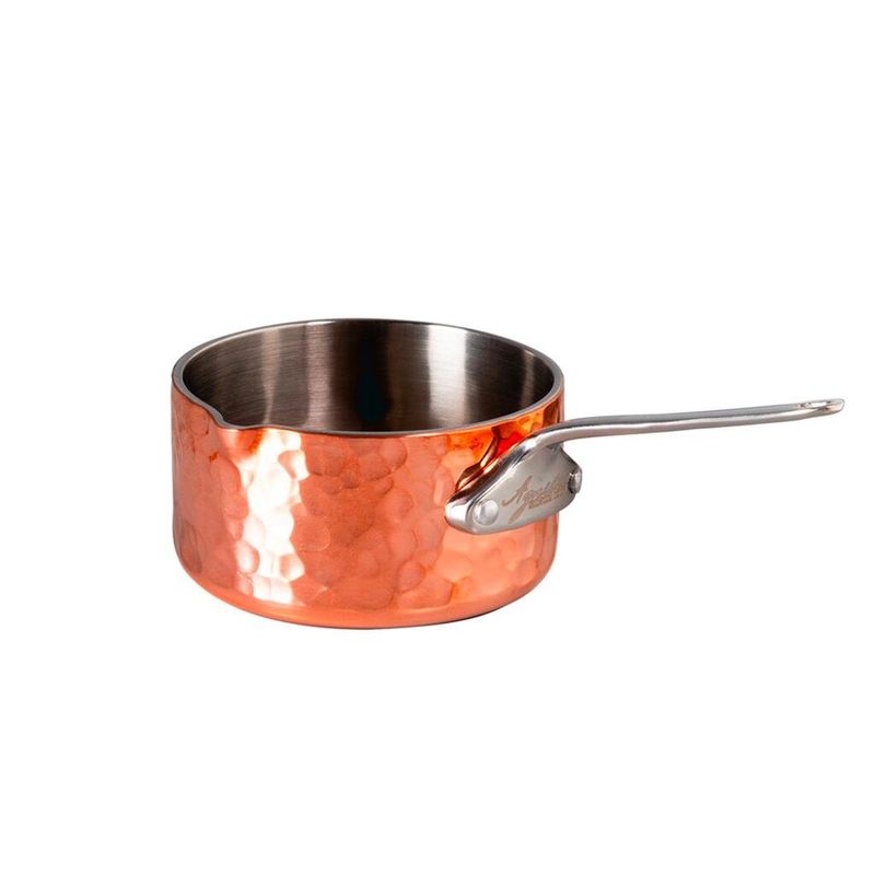 Casserole 1 Handle with Becco 5 cm Copper 3 Ply - Agnelli