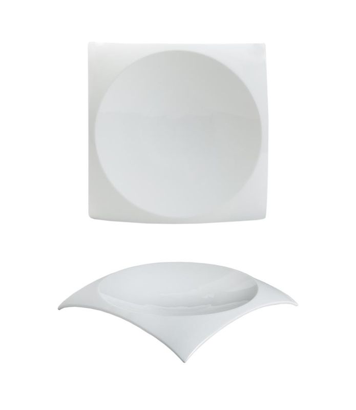 Eschenbach Galaxy Temptation 17,5 cm square plate decorated porcelain for horeca professional use.
