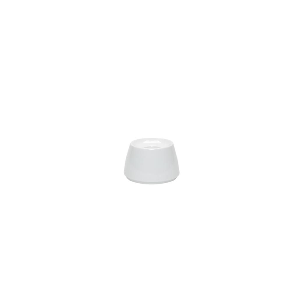 Eschenbach Primavera candle holder 5 cm smooth white porcelain for horeca professional table settings.
