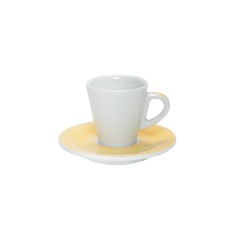 Coffee Cup with Saucer 8 cl Yellow Favorita - Ancap