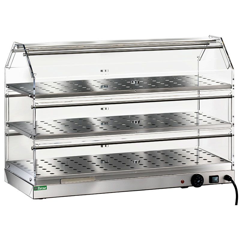 Heated Display Case 3 Levels 85 x 35 cm 400 W - Forcar