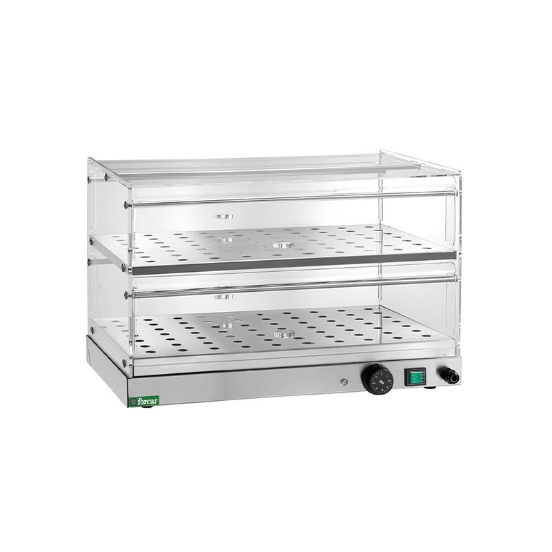 Heated Showcase with 2 Levels 50 x 35 cm - Forcar