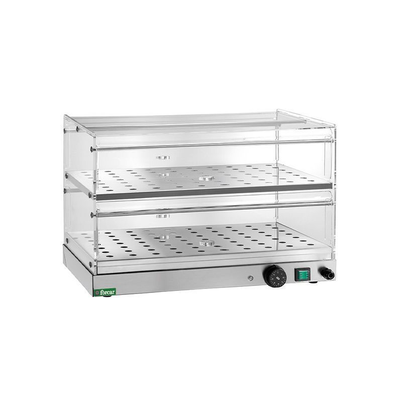 Heated Showcase with 2 Levels 50 x 35 cm - Forcar