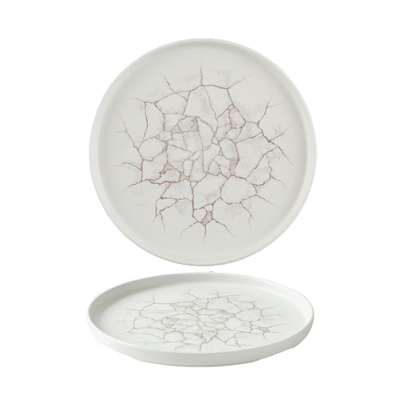 Teller mit vertikalem Rand 26 cm Studio Prints Kintsugi Agate Grey - Churchill