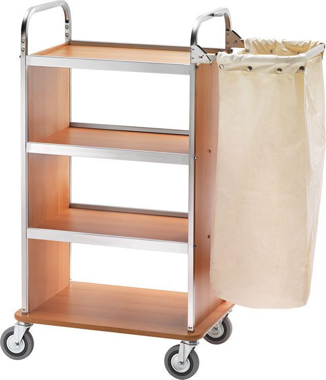 Laundry Trolley 70/100 x 50 cm Walnut - Forcar