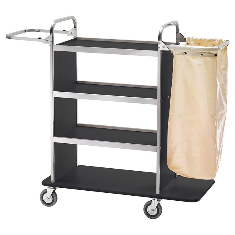 Laundry Trolley 110/143 x 50 cm Black - Forcar
