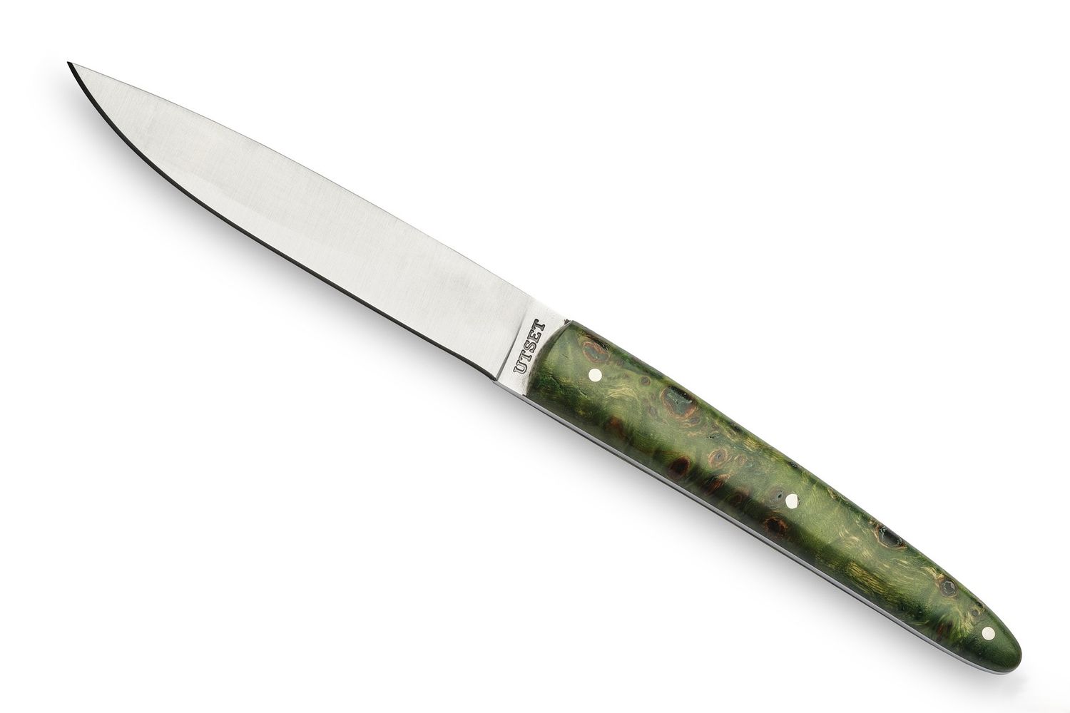 Knife with Green Wooden Handle 22.5 cm Utset - Comas