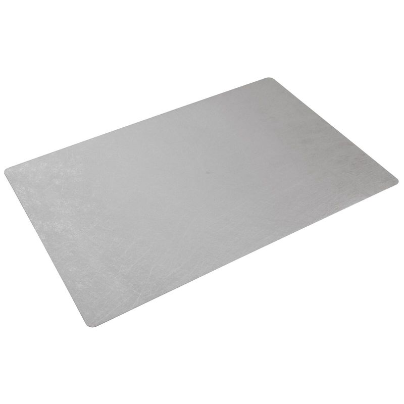 Set with 6 Rectangular Placemat 45 x 30 cm Eva Plain Silver - Arthur Krupp