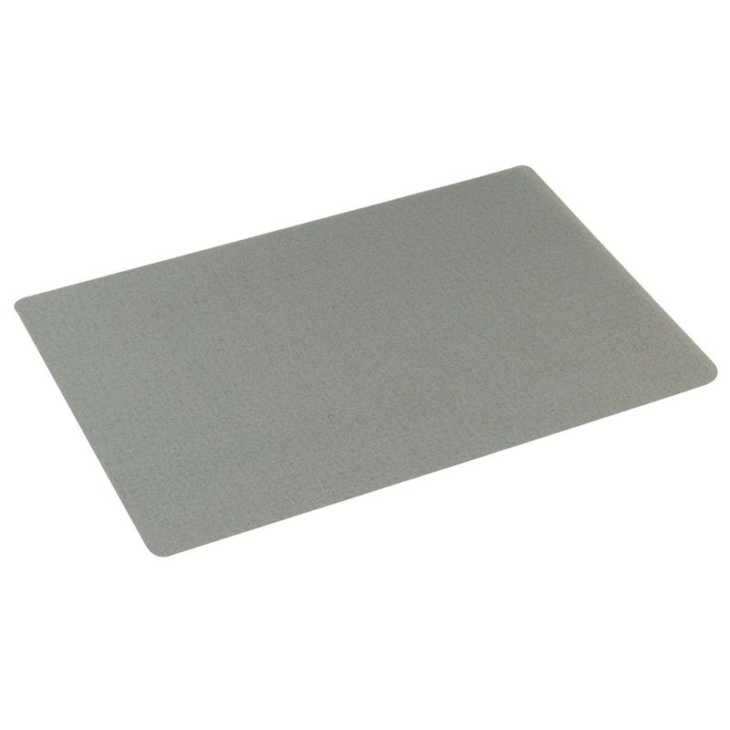 Set with 6 Rectangular Placemat 45 x 30 cm Eva Pearl Slate Grey - Arthur Krupp