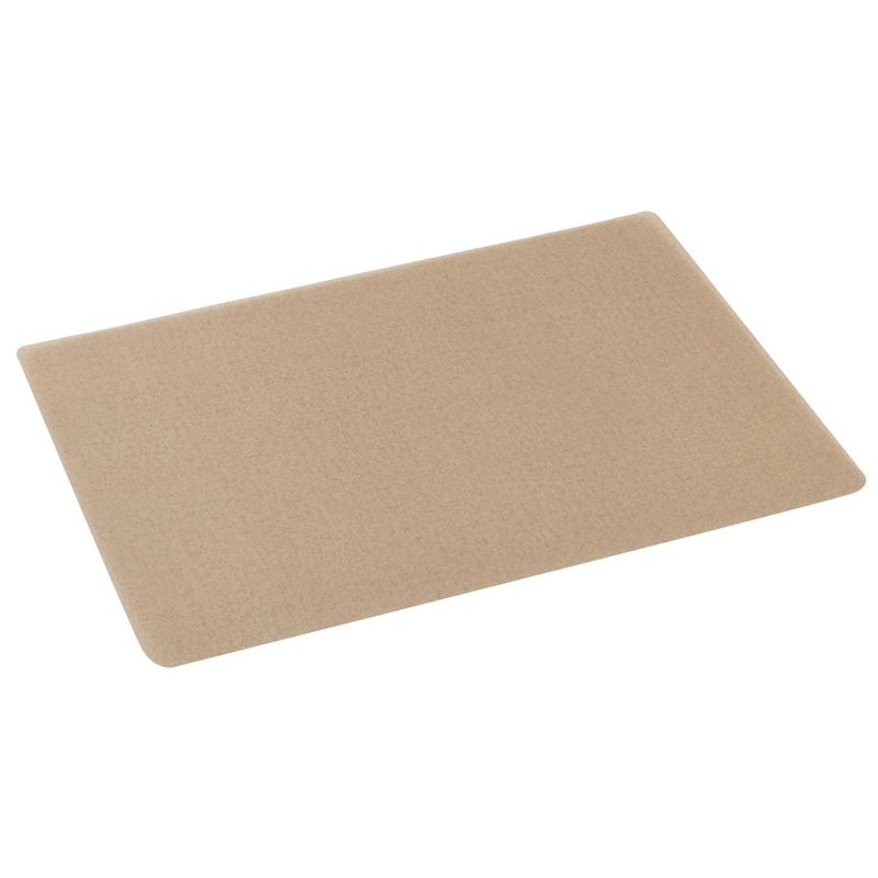 Set with 6 Rectangular Placemat 45 x 30 cm Eva Pearl Light Brown - Arthur Krupp