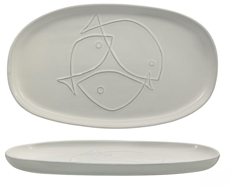 Oval Plate 37.5 x 21.5 cm Pelago - Feng