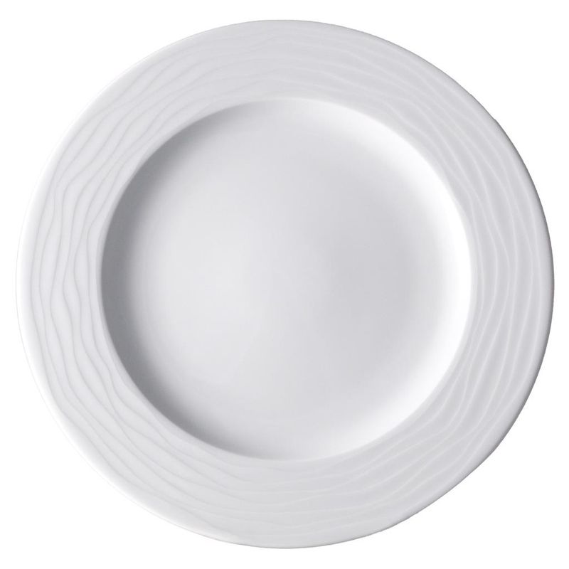 Flachteller 32 cm Onda aus Porzellan für Gastroservice