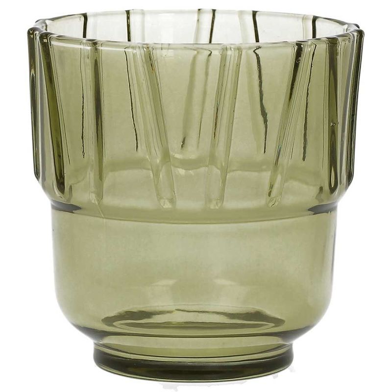 Glass 24.5 cl Olive Green Bamboo - Tognana