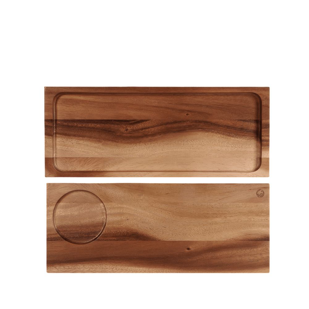 Large Wooden Serving Tray Signature Tiles And Wooden Boards - Churchill
