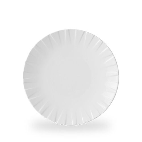 Flat Plate 27.2 cm White Alchemy Abstract Feature - Churchill
