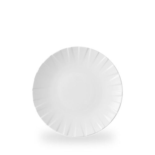 Flat Plate 23.5 cm White Alchemy Abstract Feature - Churchill
