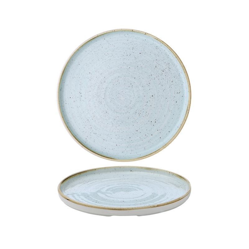 Churchill 21 cm plate vertical rim Stonecast Duck Egg Blue horeca use