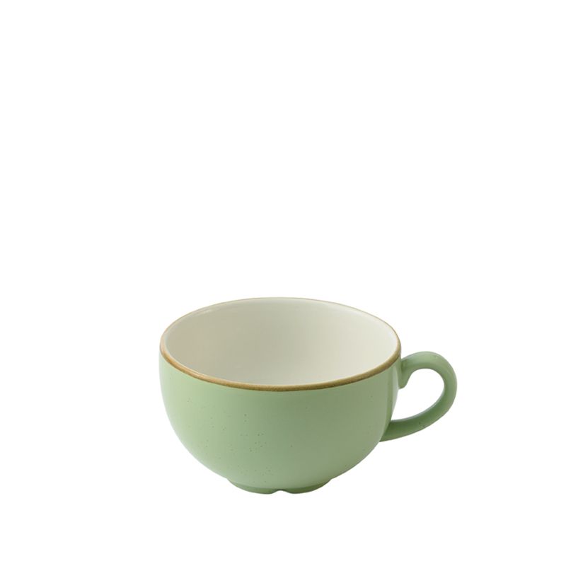 Churchill 22,7 cl cappuccino cup Stonecast Sage Green horeca use