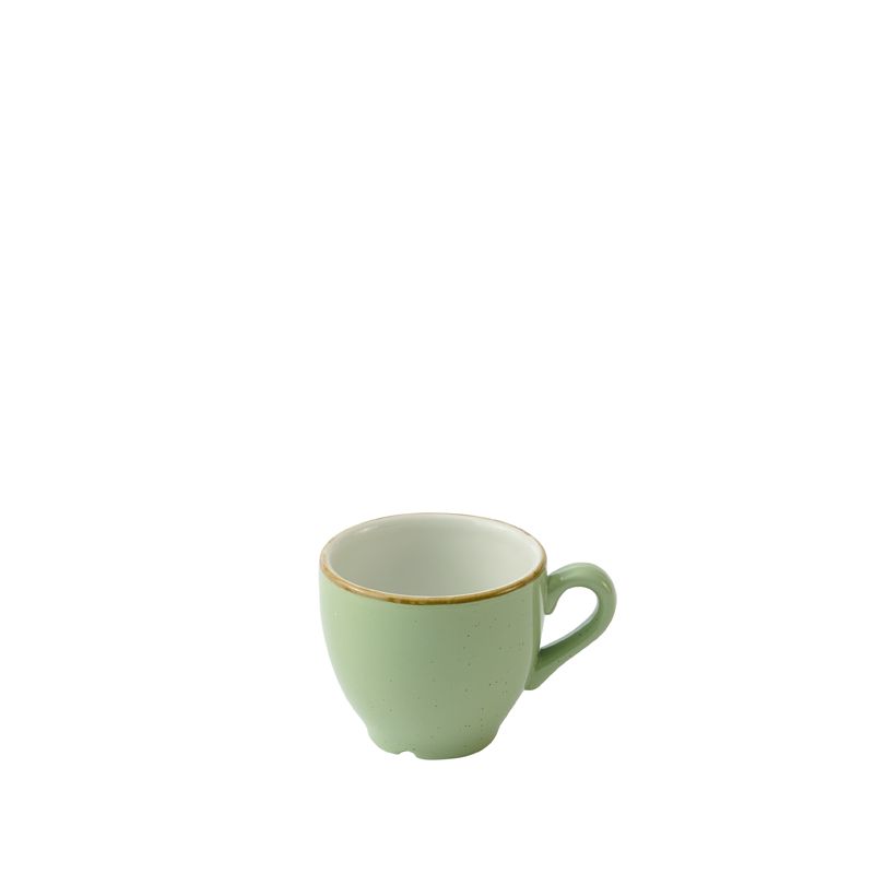 Churchill 10 cl espresso cup Stonecast Sage Green horeca use