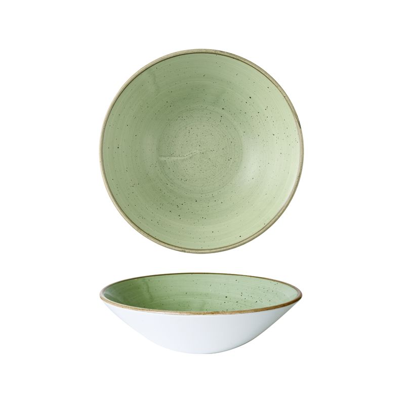 Churchill 22,2 cm coupe bowl Stonecast Sage Green horeca use