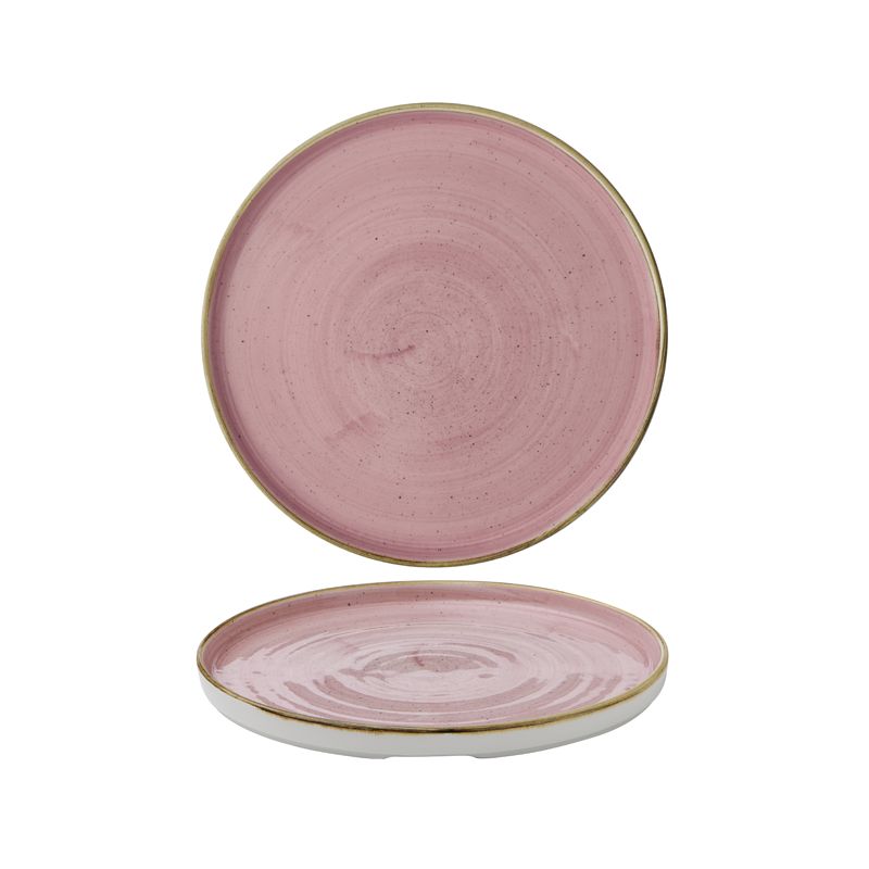 Teller mit vertikalem Rand 21 cm Stonecast Petal Pink - Churchill