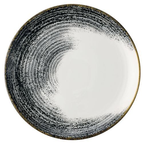 Flat Plate 26 cm Studio Prints Homespun Accents Quartz Black - Churchill