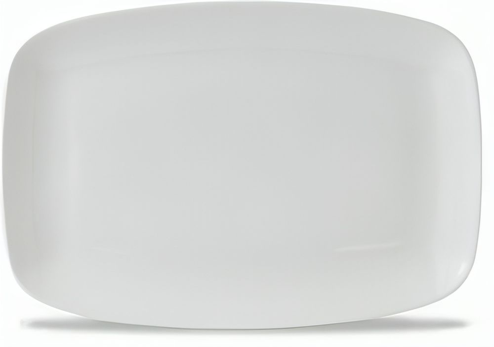 Geometric Plate 34.4 x 23.4 cm Chefs Plates White - Churchill