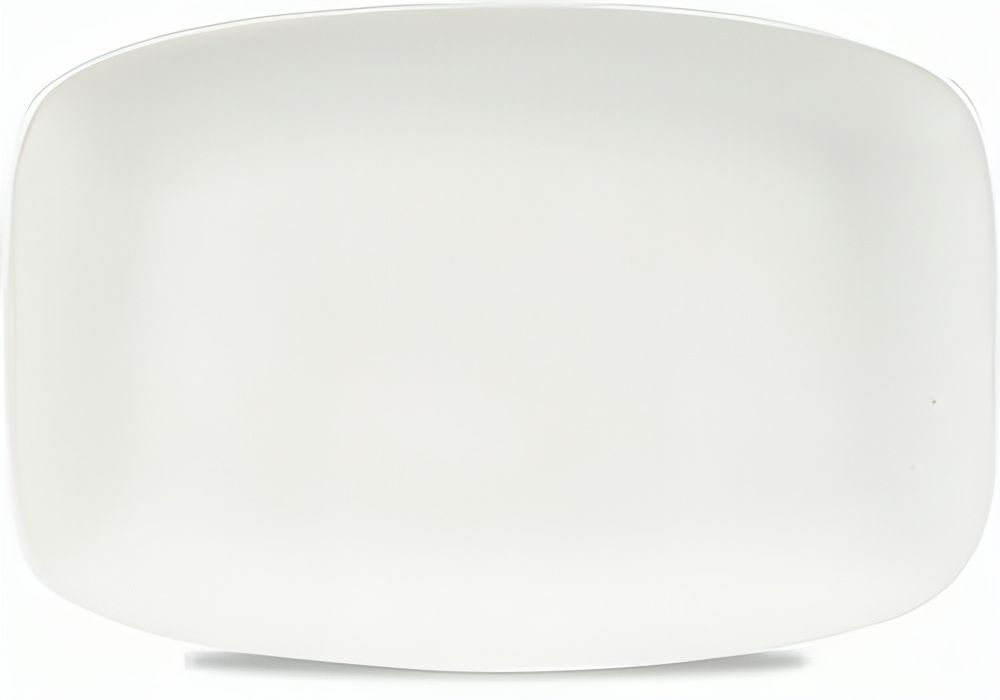 Geometric Plate 30 x 19.9 cm Chefs Plates White - Churchill