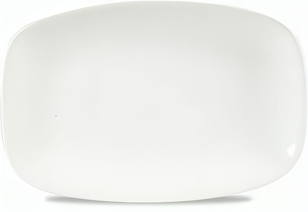 Geometric Plate 23.7 x 15.7 cm Chefs Plates White - Churchill