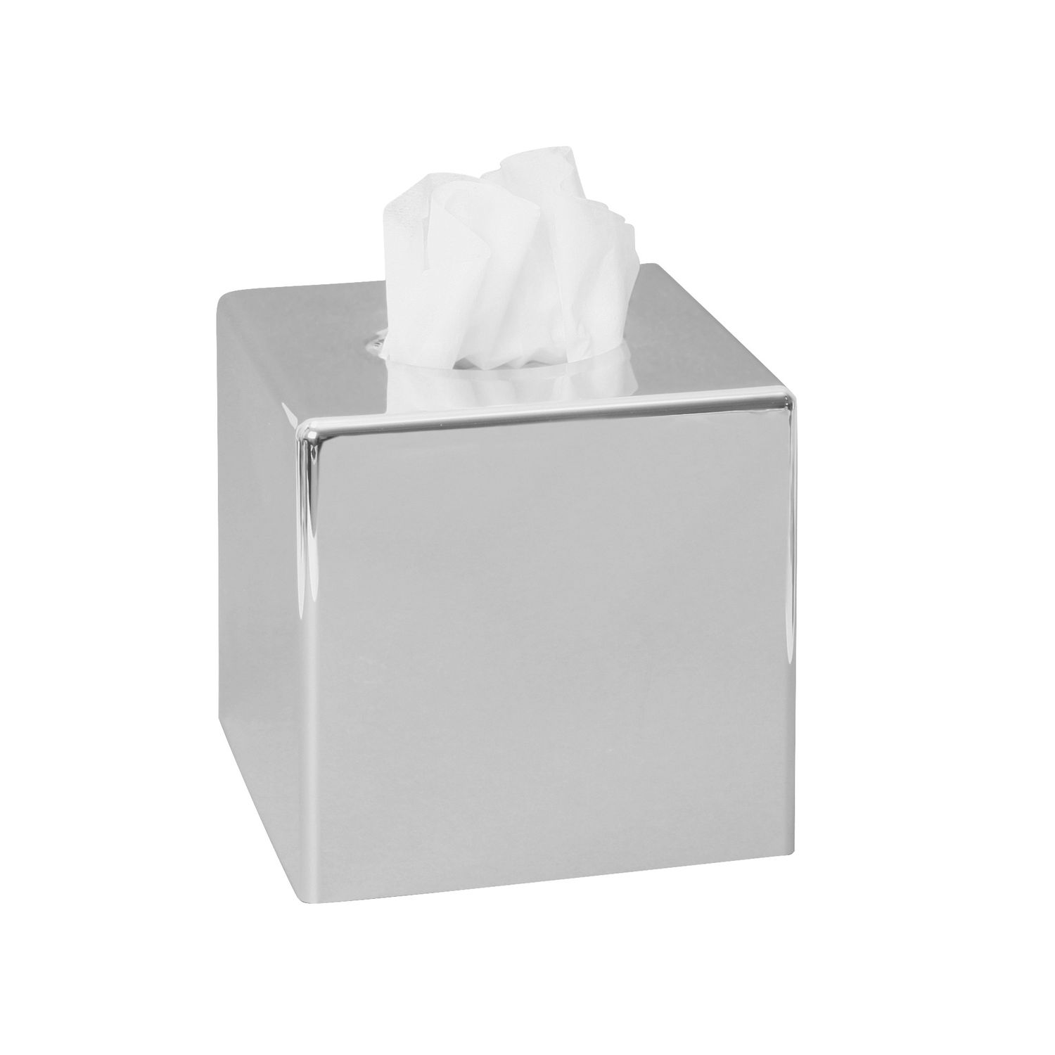 Tissue Box Essentials Chrome 136 x 130 x 136 mm - Aliseo