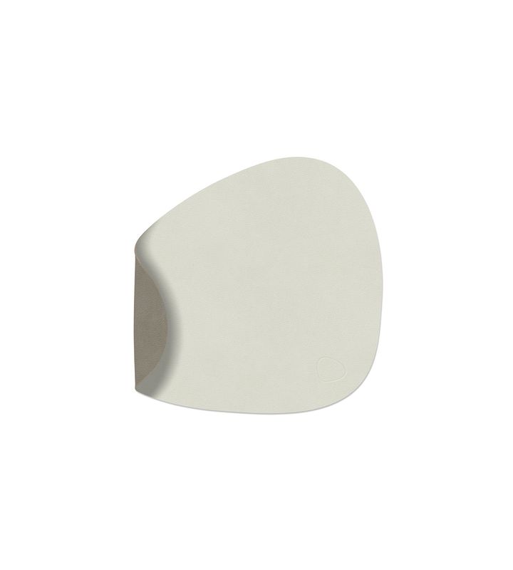 Placemat Double Curve Nupo Linen/ Nupo Flint Grey 24x28 cm - Lind DNA