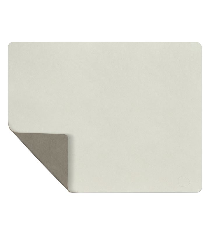 Tischset Double Square Nupo Leinen/ Nupo Flintgrau 35x45 cm - Lind DNA