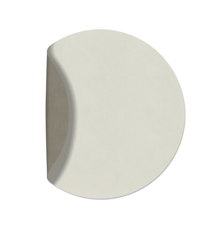 Tischset Double Circle Nupo Linen/ Nupo Flint Grey 40 cm - Lind DNA