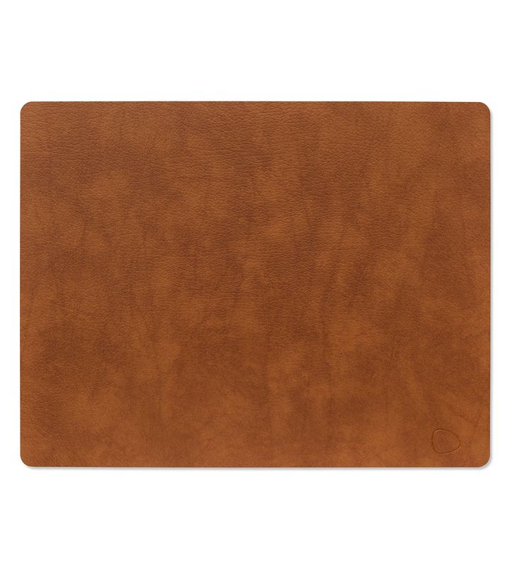 Tischset Bull Square Cognac 35x45 cm - Lind DNA