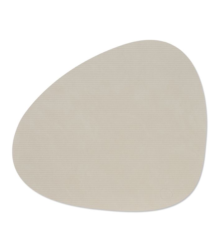 Placemat Corduroy Curve Oyster White 37x44 cm - Lind DNA