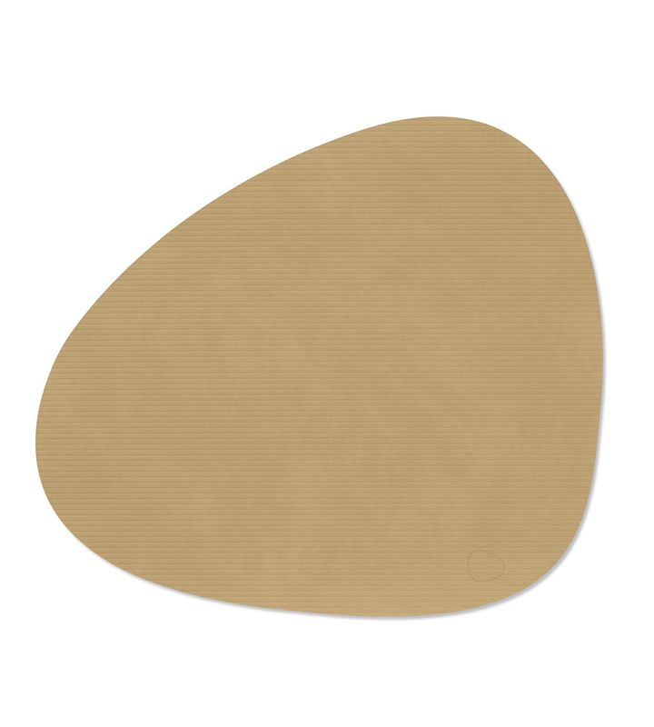 Placemat Corduroy Curve Khaki 37x44 cm - Lind DNA