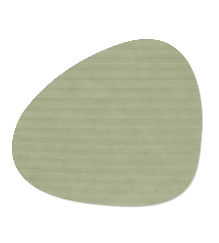 Placemat Corduroy Curve Olive Green 37x44 cm - Lind DNA