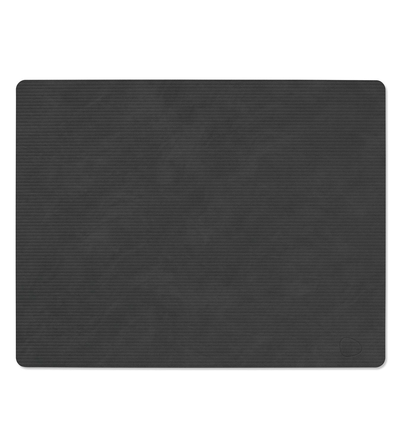 Placemat Corduroy Square Black 35x45 cm - Lind DNA