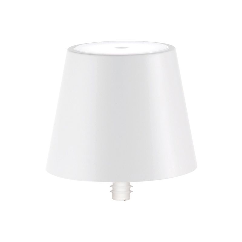 Tischlampe 11,1 x 11,1 cm Poldina Stopper Weiß - Zafferano